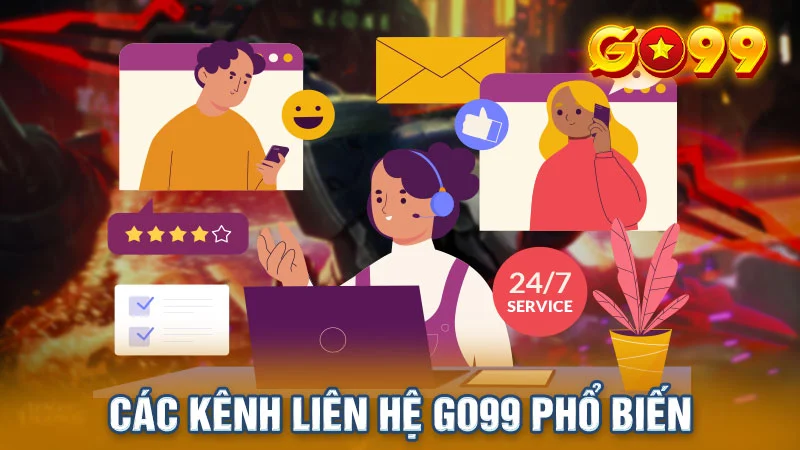 Các kênh liên hệ với nhà cái Go99